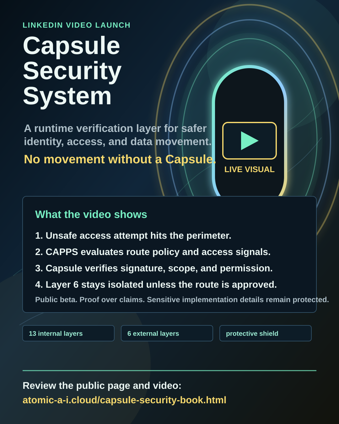LinkedIn video launch poster